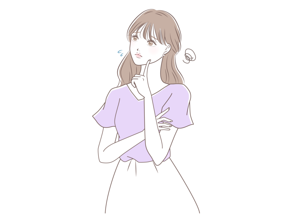 悩みを抱えている女性イメージ