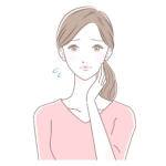 悩みを抱えている女性イメージ