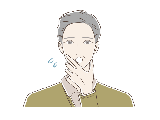 病気かと焦る年配男性